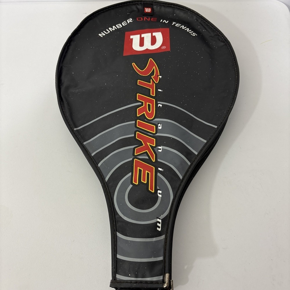 Vintage Wilson Pro Staff Flat Beam 6 Molded Graphite Paddle Racket w/ Case *FLAW - Picture 6 of 8